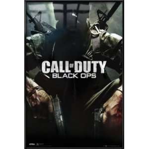 com Call Of Duty Black Ops   Framed Gaming Poster (Kneeling / 2 Guns 