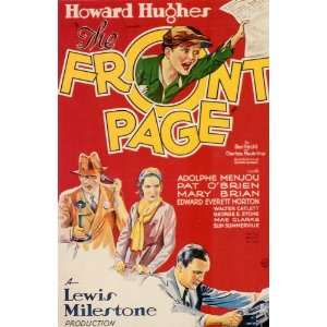 com The Front Page Movie Poster (11 x 17 Inches   28cm x 44cm) (1931 