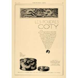   Ad Coty Face Powders Poudre Compacte Women Vintage   Original Print Ad