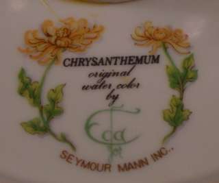 Footed Cake Plate in the Chrysanthemum pattern by Seymour Mann  