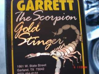 Garrett Electronics GOLD Scorpion, metal detector  