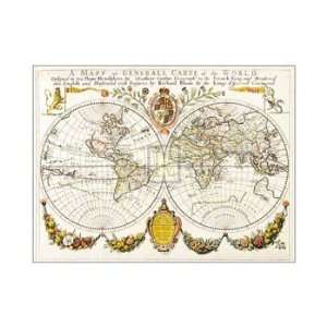    Map of the World   Poster by Richard Blome (20x14)