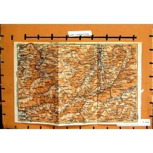  MAP 1960 TYROL SALZBURG BLUDENZ DORNBIRN OBERSTDORF