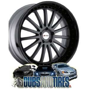  20 Inch 20x10 Petrol wheels Faust Gunmetal w/ Stainless Lip wheels 
