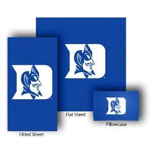  Duke Blue Devils NCAA Sheet Set (Full/Queen): Sports 
