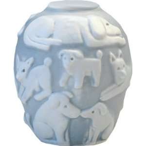  Dog Cremation Urn: Skyblue/Blue Two Tone (shown): Pet 