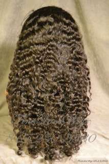 Indian Remy Full Lace 18mm Curl Texture   Free Glueless Service 