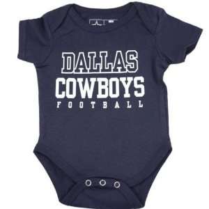  Newborn Dallas Cowboys Navy Practice Bodysuit