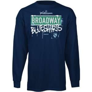   Classic Broadway Blueshirts Long Sleeve T Shirt   Navy Blue (X Large