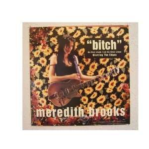  Meredith Brooks Poster 2 Sided Blurring The Edges