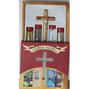  Holy Land Fancy Remembrance Gift Set: Olive Wood Crucifix 