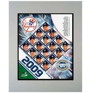  2009 New York Yankees Team Photograph in a 11 x 14 