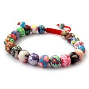   Fimo Polymer Clay Beads Buddhist Prayer Wrist Mala Bracelet Jewelry