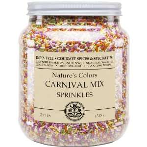 India Tree NatureS Colors Sprinkles, Carnival Mix, 2.9 Pound:  