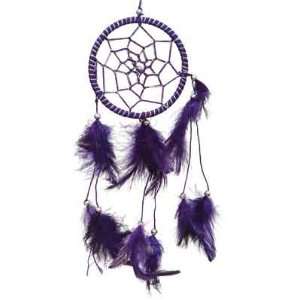  Dreamcatcher Small Purple Feathers Purple (Pk 4 