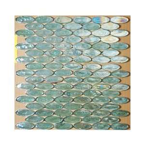  Tesoro Listello 12 x 12 Reflections Excalibur Oval Mosaic 