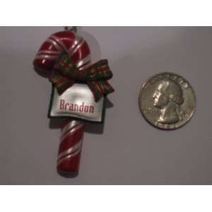  Candy Cane Ornament With Name of Brandon: Everything Else