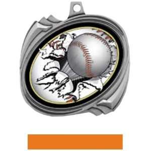  Hasty Awards Custom Baseball Bust Out Insert Medals SILVER 