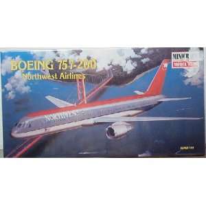 Boeing 757 200 Northwest Airlines 1:144 by Minicraft: Toys 