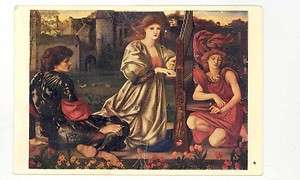 Le Chant damour by Edward Burne Jones unused postcard  