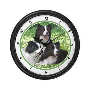 Border Collies 3 Pets Wall Clock by 