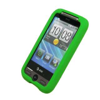 for HTC Freestyle Green Silicone Case+M SP+USB Cable  