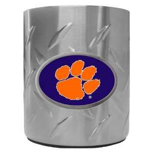  Clemson Tigers NCAA Team Logo Diamond Plate Beverage Can 