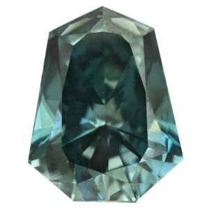  1.13 Ctw Teal Blue Color Fancy Cut Real Loose Diamond 