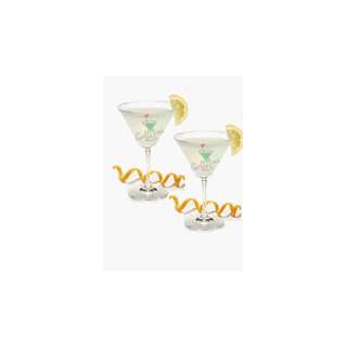  Rhinestone Golf tini Set of 2 martini glasses  10 oz 