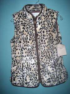 NWT Tasha Polizzi fitted animal print vest GORGEOUS s xl reg $119 