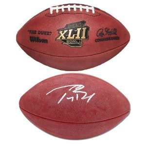    Tom Brady Autographed Super Bowl XLII Football: Sports & Outdoors