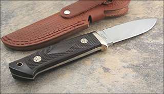 Colt Drop Point Brown Checkered Wood Hunter Knife NEW  