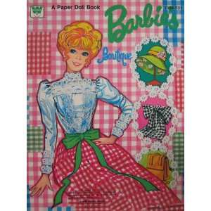   Barbie Barbies Boutique Paper Doll Book (1973 Whitman): Toys & Games