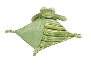   Green Frog Security Blanket Lovey Plush Baby Toy Blankie NWT  