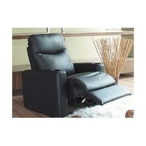  Black Leather Home Theater Reclining Chair: Home & Kitchen