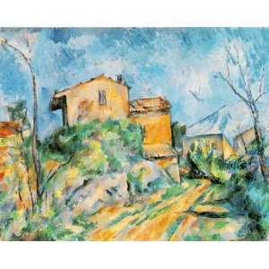 Oil Painting Maison Maria, View of Chateau Noir Paul Cezanne Hand Pa 