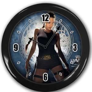  Angelina Jolie Tombraider Wall Clock Black Great Unique 