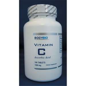  BodyBio/E Lyte   Vitamin C Ascorbic Acid 1000 mg 100 tabs 