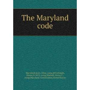   Maryland. ; United States. Maryland. Scott  Books