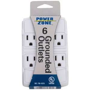  6 OUTLET WALL TAP WHITE Electronics