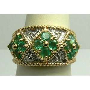  Tantalizing Colombian Emerald & Diamond Ring 1.50cts 