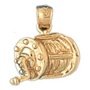   14K Gold Pendant Fishing Reel 2   Gram(s) CleverEve Jewelry