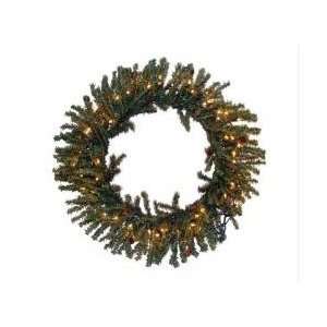  36 Pre Lit Tannenbaum Artificial Christmas Wreath   Clear 