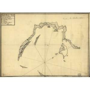  1792 map Coast of Brazil, Sao Paulo