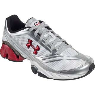 Under Armour Mens Quick Trainer Shoes White/Black/Red  