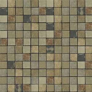 Emser Tile Antique & Tumbled Stone Mosaic 1 x 1 Square Slate Tumbled 