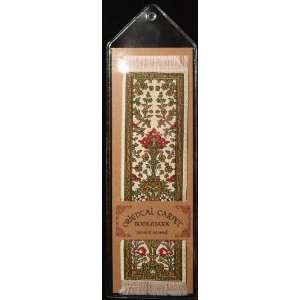  Oriental Carpet Bookmark (White, Green)