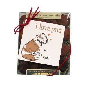  I Love You Box with Gift Tag Dog Biscuits