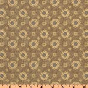   Ancient Sunflower Cream/Tan Fabric By The Yard Arts, Crafts & Sewing