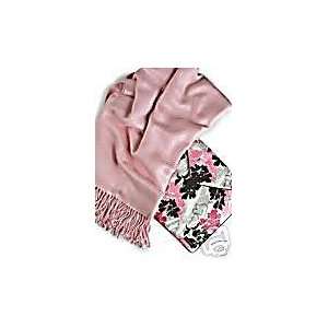 Mary Kay Pink Wrap Shawl in Floral Bag